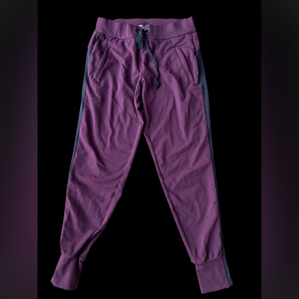 Athleta Burgundy Purple Pull On Joggers Sweatpants Soft Stretch Pants XS